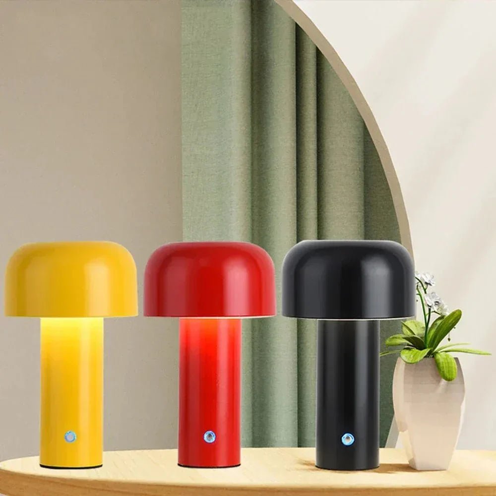MushroomGlow | Charming Portable Battery Operated Table Lamp with USB Charging 4