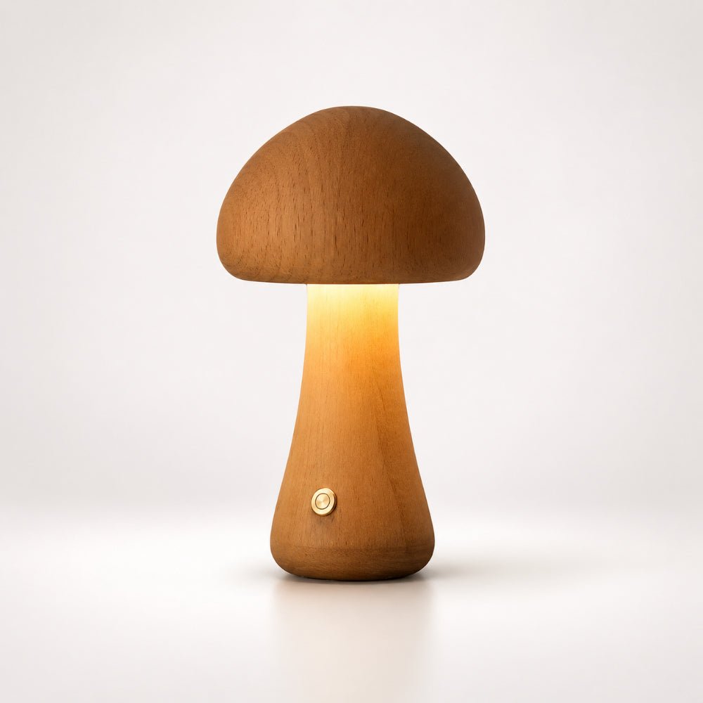 MushroomGlow | Eco-Friendly Portable Cordless Bedside Table Lamp 0