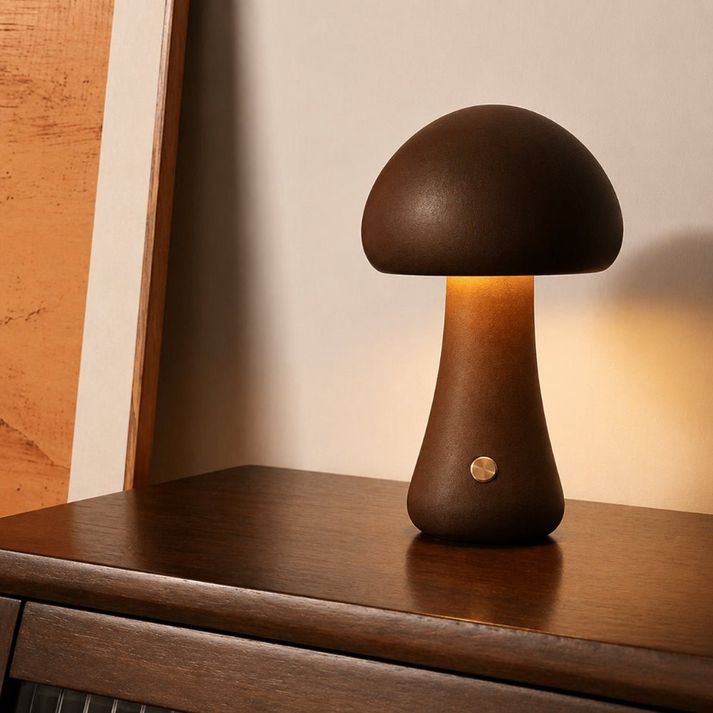 MushroomGlow | Eco-Friendly Portable Cordless Bedside Table Lamp 5