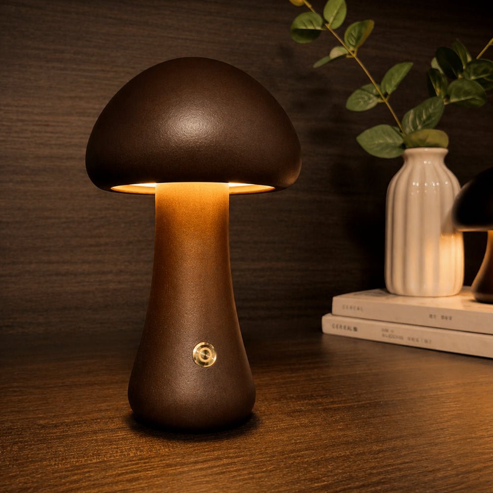 MushroomGlow | Eco-Friendly Portable Cordless Bedside Table Lamp 6