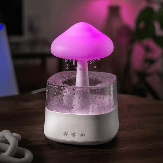 Mushroom | Cool Mist Humidifier with Night Light | Portable Air Humidifier for Better Sleep 0