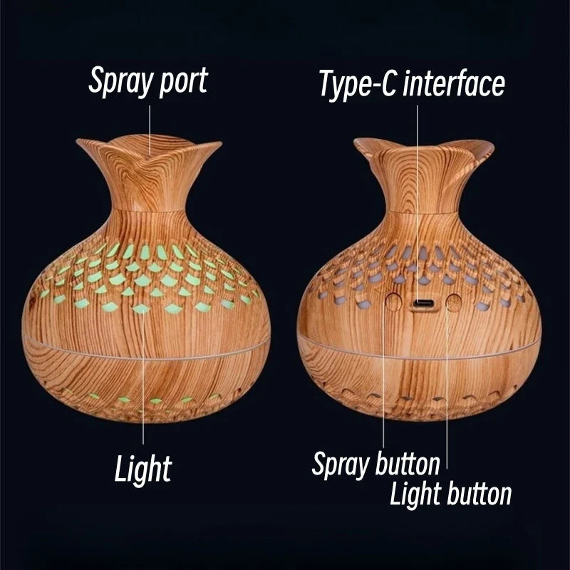 Natural Essence | Cool Mist Humidifier with Gradient Lighting | Quiet Operation for Relaxation 4