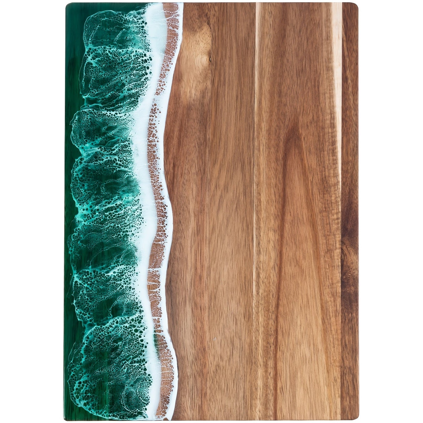 Ocean Wave | Acacia Wood Cutting Board with Resin Inlay | Versatile Chopping & Serving Essential 0