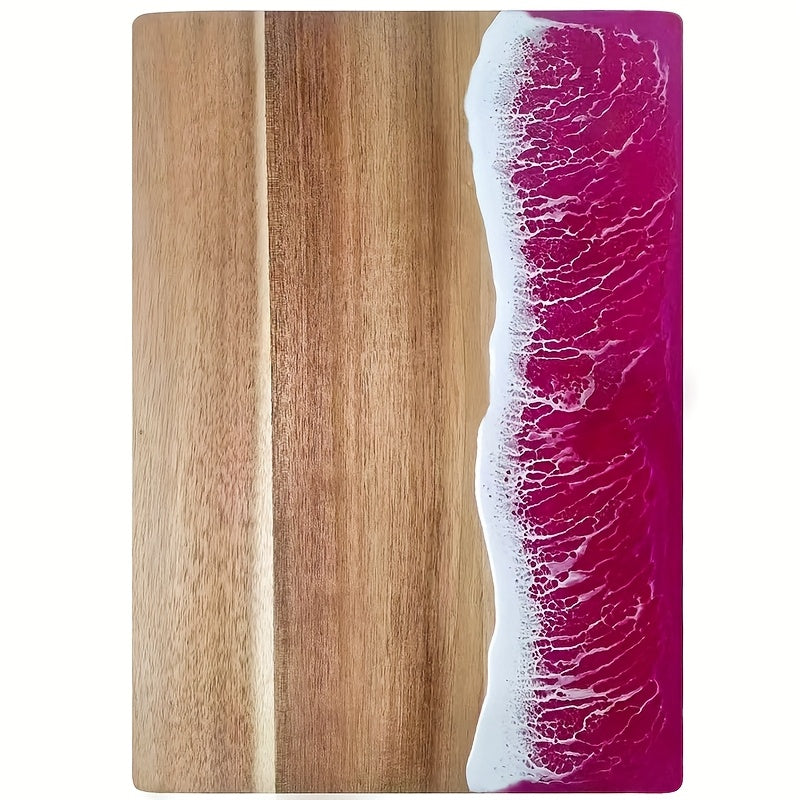 Ocean Wave | Acacia Wood Cutting Board with Resin Inlay | Versatile Chopping & Serving Essential 6