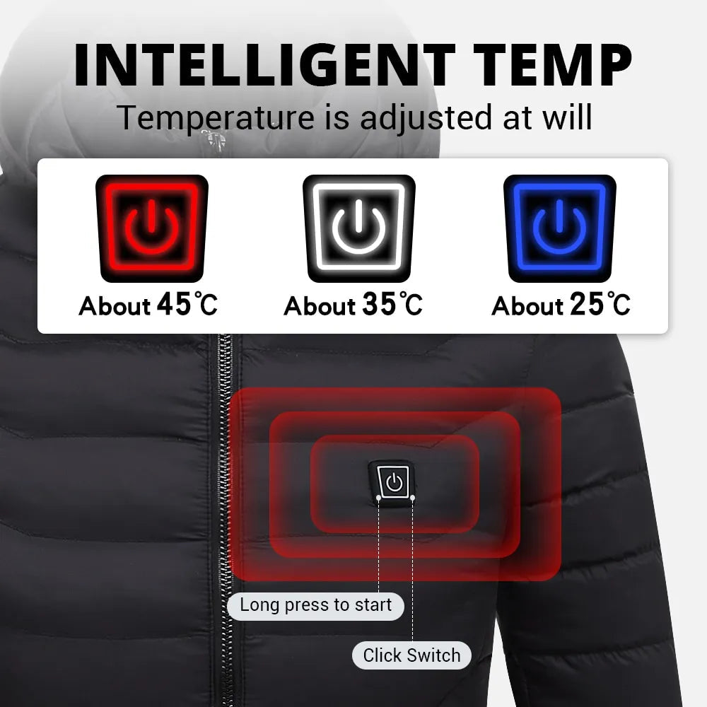 Outdoor Warming Layer | Heated Jacket with 10-Hour Heat & 3 Settings | Lightweight Design for Ultimate Comfort 3