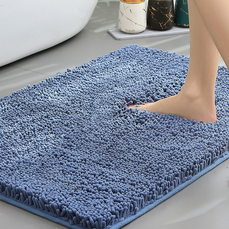 Plush Chenille Bath Mat | Non-Slip Absorbent Bathroom Mat for Comfort 4