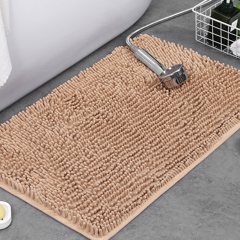 Plush Chenille Bath Mat | Non-Slip Absorbent Bathroom Mat for Comfort 5