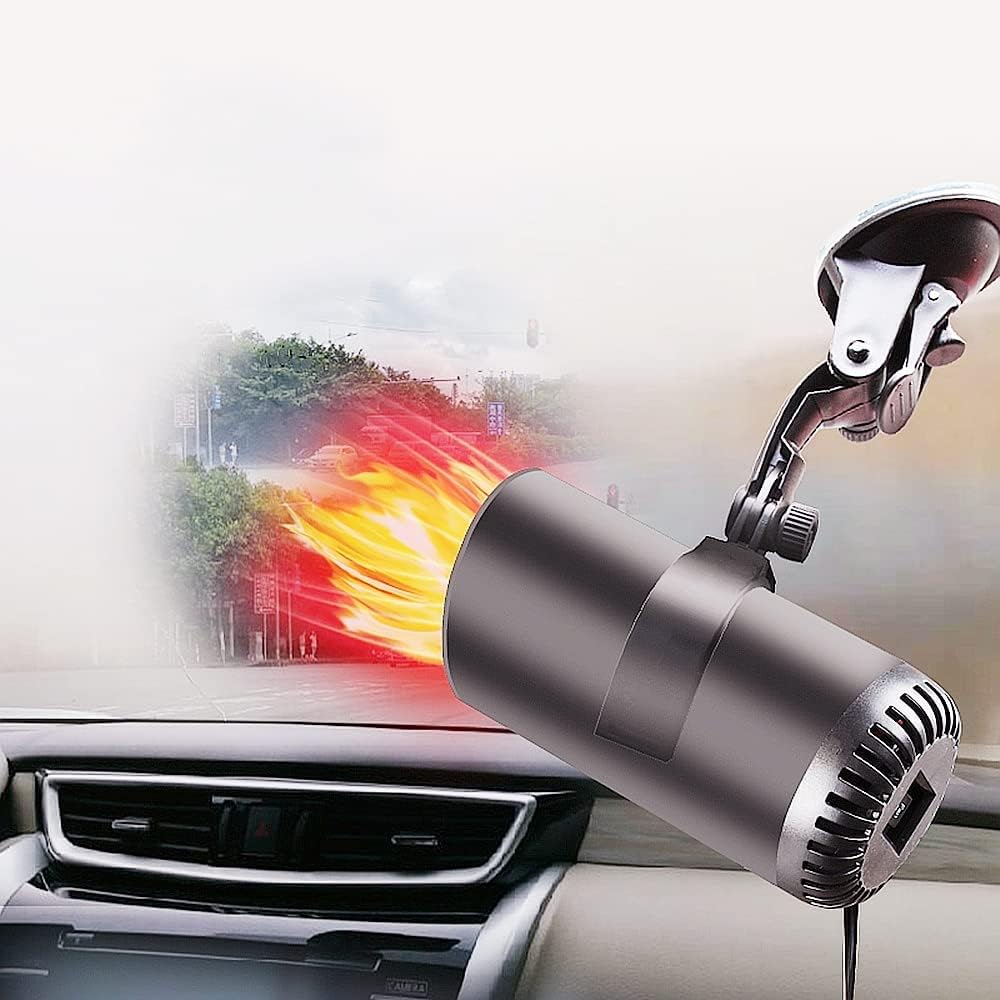 Portable Auto Heater | 12 Volt DC Heater with Adjustable Head | Fast Windshield Defroster for Winter Comfort 1