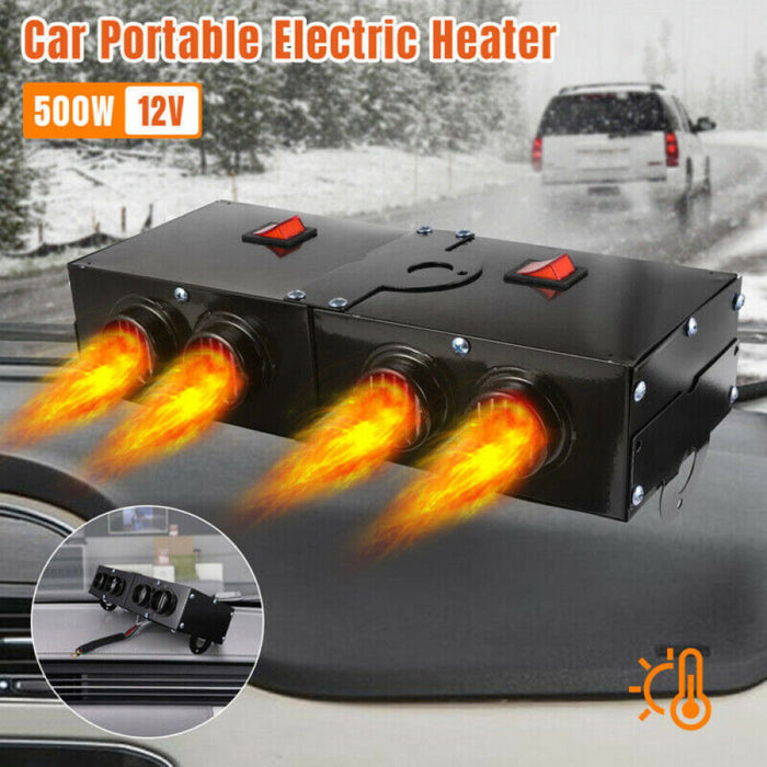 Portable Auto Heater | 500W 12 Volt DC Heater with Quick Heating & Safety Features for Winter Comfort 7