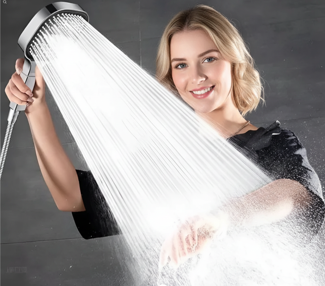 Premium | High Pressure Shower Head with Turbo Boost Technology | Filtered for Healthier Skin and Hair 1
