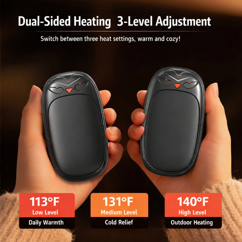 Rechargeable Hand Warmers | Dual Pocket Warmers with 20-Hour Battery Life | Portable Heating Solution for Cold Weather 3