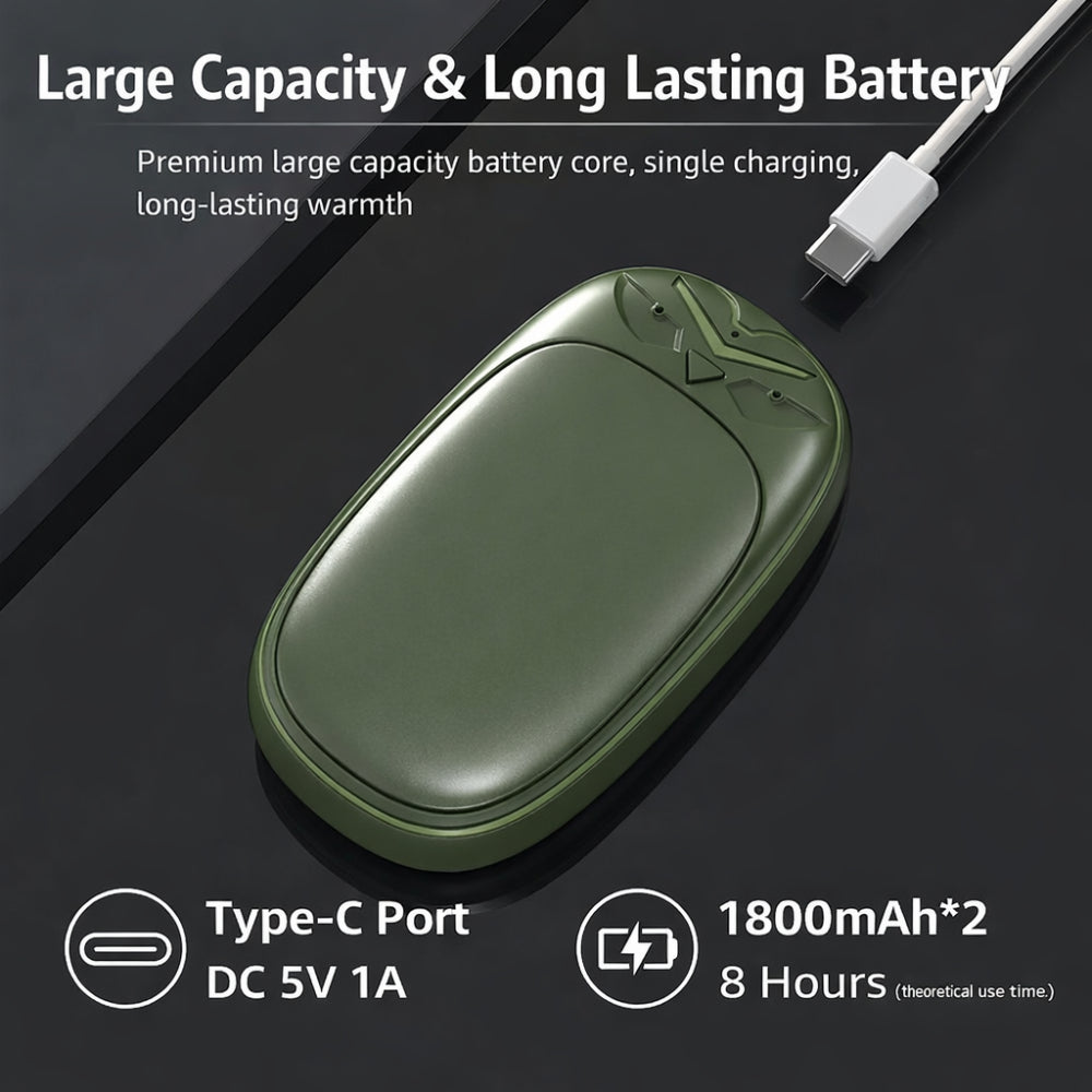 Rechargeable Hand Warmers | Dual Pocket Warmers with 20-Hour Battery Life | Portable Heating Solution for Cold Weather 7