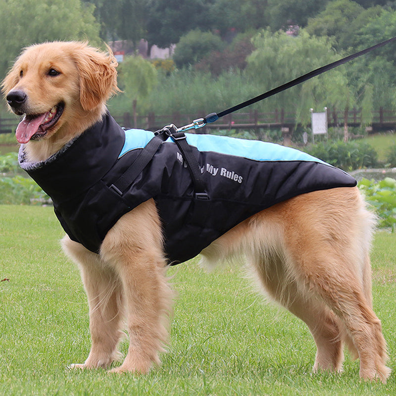 Reflective Dog Jacket | Waterproof Dog Coat with Built-in Harness | Enhanced Safety for Outdoor Adventures 1