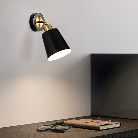 Sleek Metal Wall Sconce Lighting with Adjustable Design | Modern Minimalist Wall Light for Elegant Ambiance 0