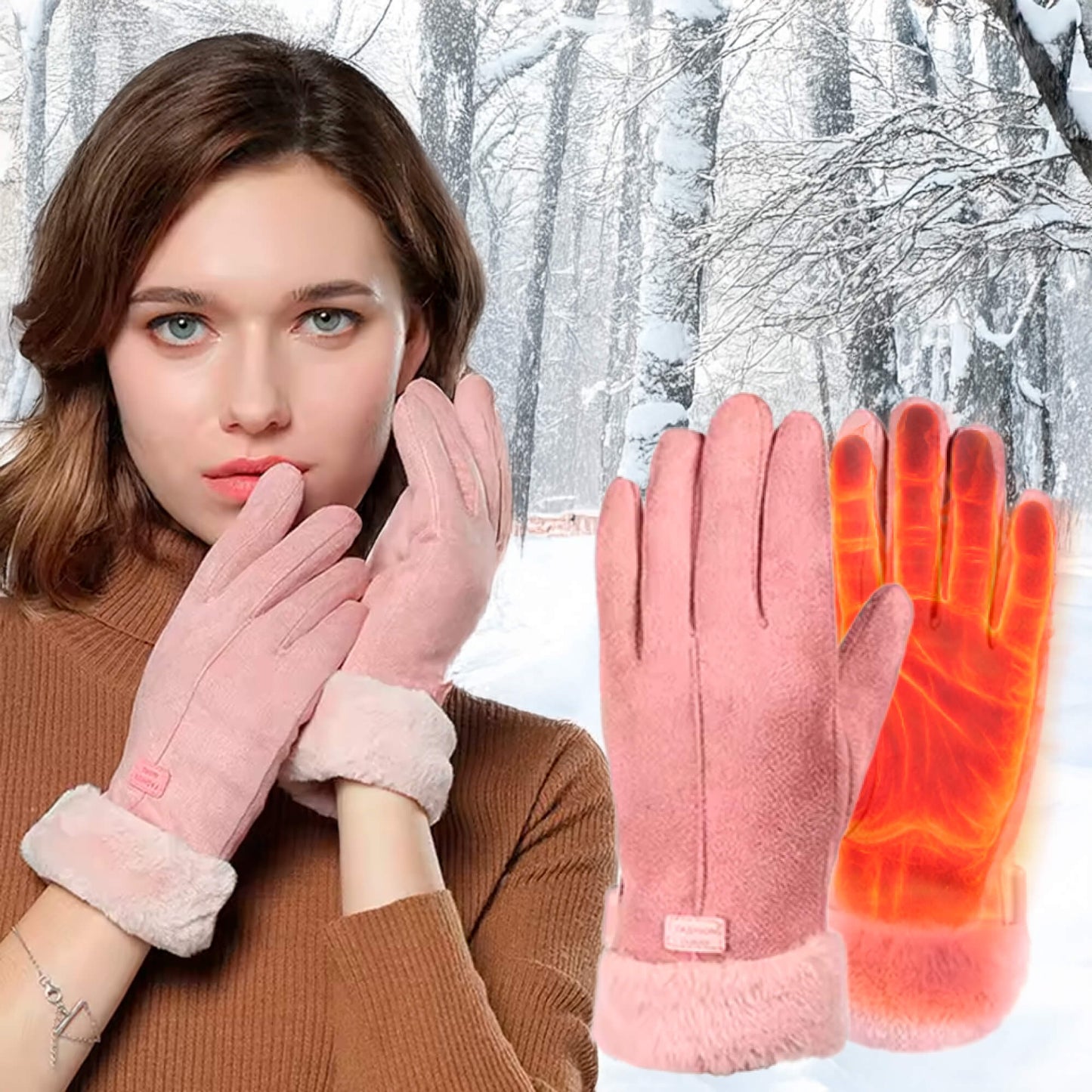 Thermal Collection | Heated Gloves for Women with USB Rechargeable Design | Waterproof & Touch Screen Compatible for Ultimate Warmth 1