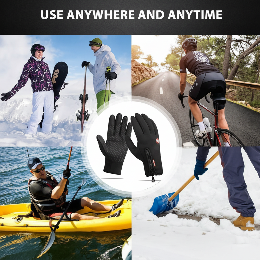 Thermal Winter Gloves | Touchscreen Full Finger Design with Windproof Protection for Ultimate Cold Weather Comfort 2