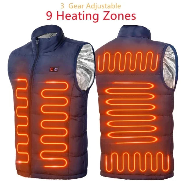 ThermoVenture | Heated Jacket with 9 Heating Zones & Graphene Tech | USB-Compatible for Ultimate Outdoor Comfort 0