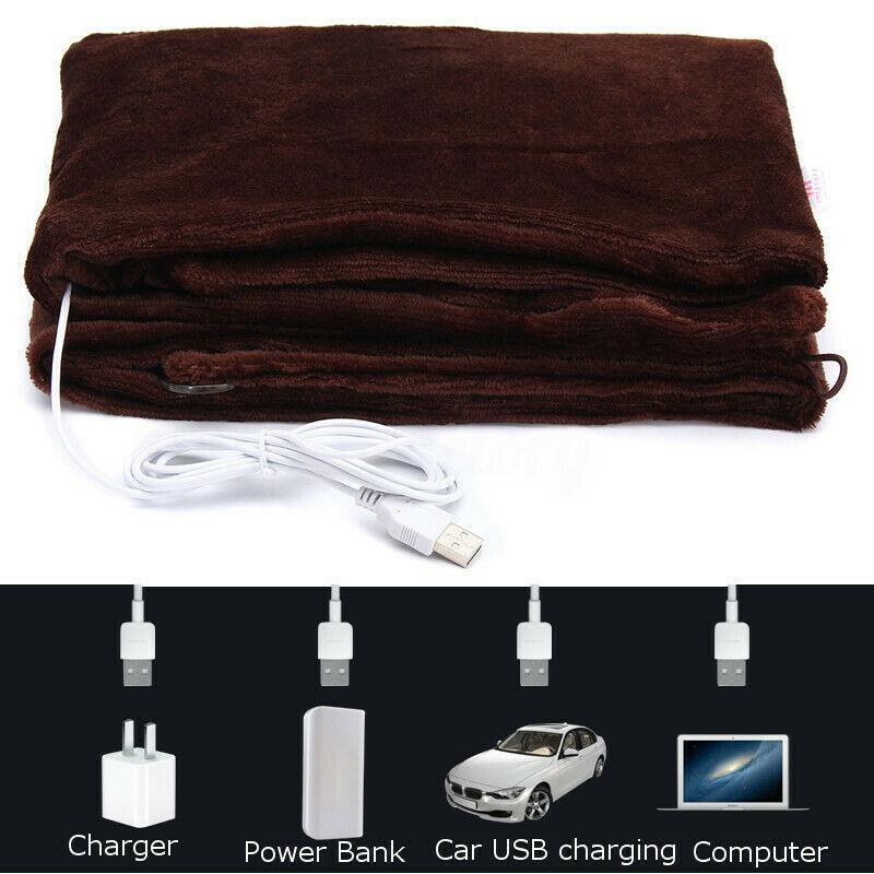 USB Heated Blanket | Electric Throw Blanket with Carbon Fiber for Cozy Comfort 8
