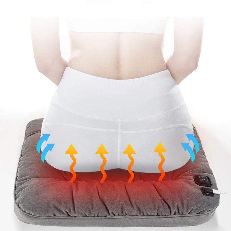 USB Heated Seat Cushion with Quick Heating Feature | Soft Plush for Instant Warmth in Cars and Offices 2