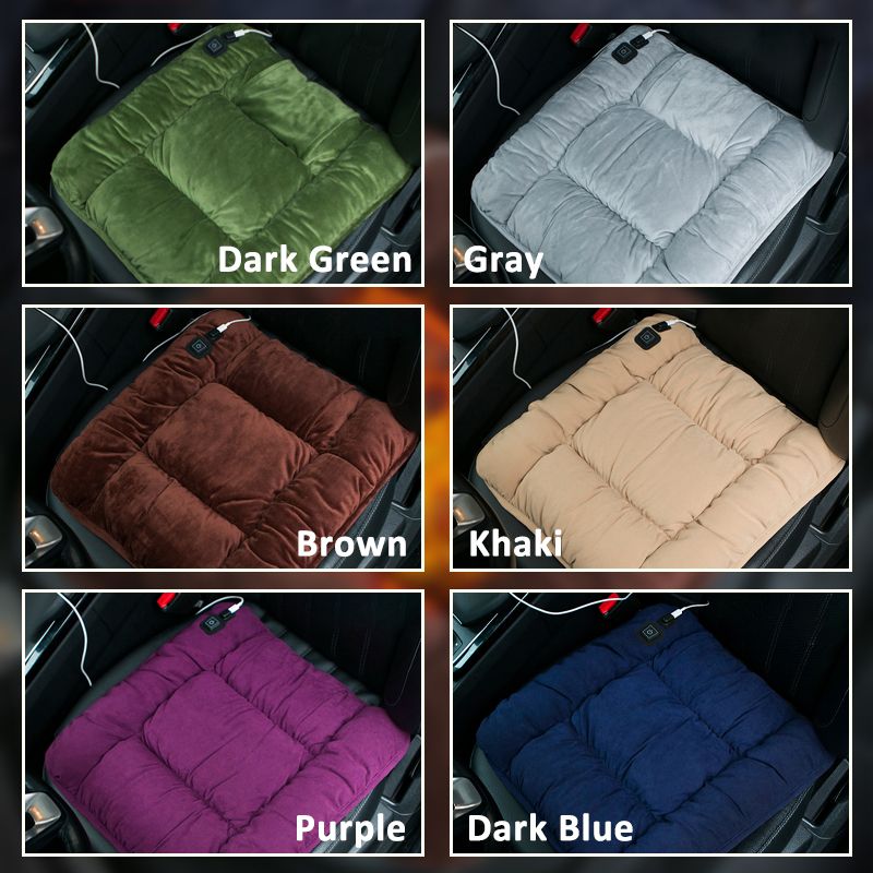 USB Heated Seat Cushion with Quick Heating Feature | Soft Plush for Instant Warmth in Cars and Offices 9