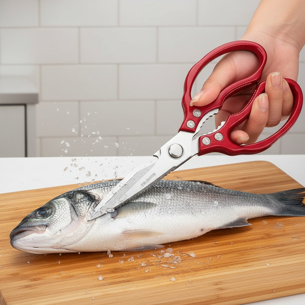 Ultimate Kitchen Scissors | Japanese Stainless Steel with Ergonomic Handle | Versatile Kitchen Shears for Effortless Cutting 1