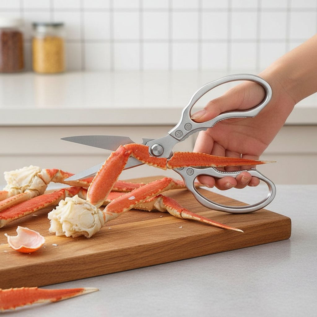 Ultimate Kitchen Scissors | Japanese Stainless Steel with Ergonomic Handle | Versatile Kitchen Shears for Effortless Cutting 5