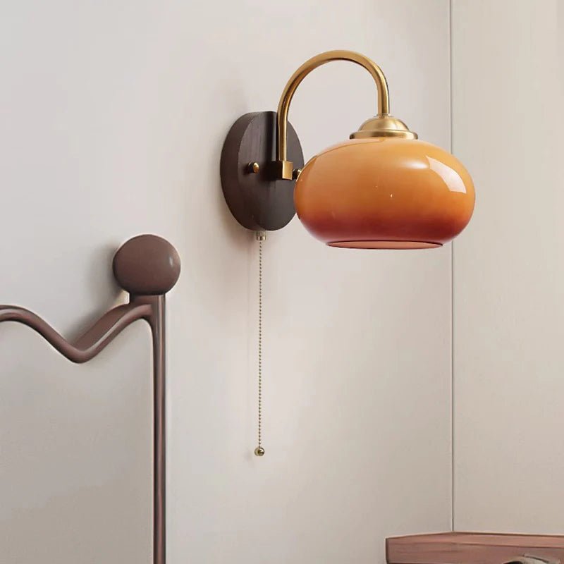 Vintara | Elegant Mid-Century Ash Wood Wall Sconce Light Fixture 0