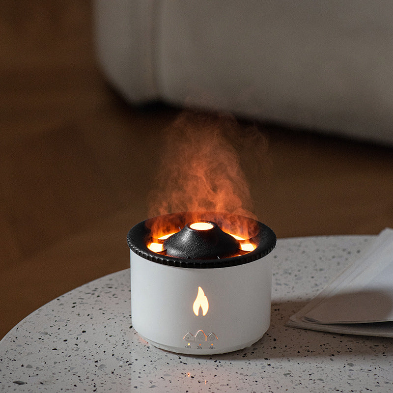 Volcano Fire | Ultrasonic Aroma Diffuser with Flame Effect & LED Lights | Stylish Humidifier for Relaxation 1