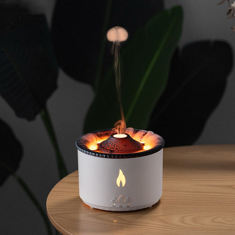 Volcano Fire | Ultrasonic Aroma Diffuser with Flame Effect & LED Lights | Stylish Humidifier for Relaxation 2