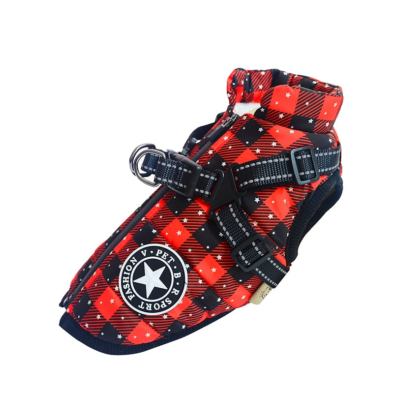 Winter Dog Jacket | Waterproof Dog Coat with Reflective Harness | Adjustable Fit for Comfort and Warmth 10