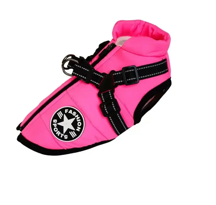 Winter Dog Jacket | Waterproof Dog Coat with Reflective Harness | Adjustable Fit for Comfort and Warmth 4