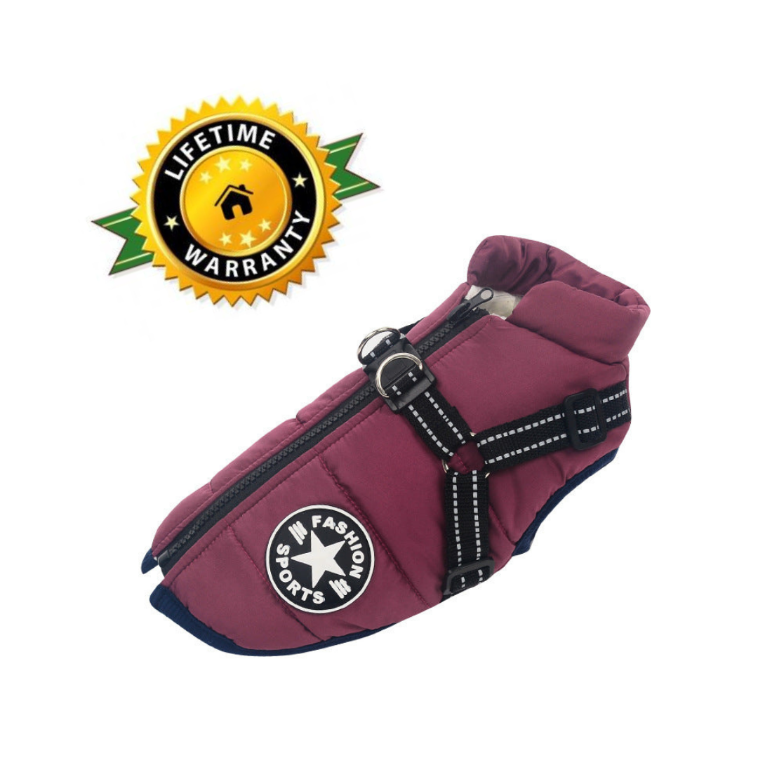 Winter Dog Jacket | Waterproof Dog Coat with Reflective Harness | Adjustable Fit for Comfort and Warmth 8