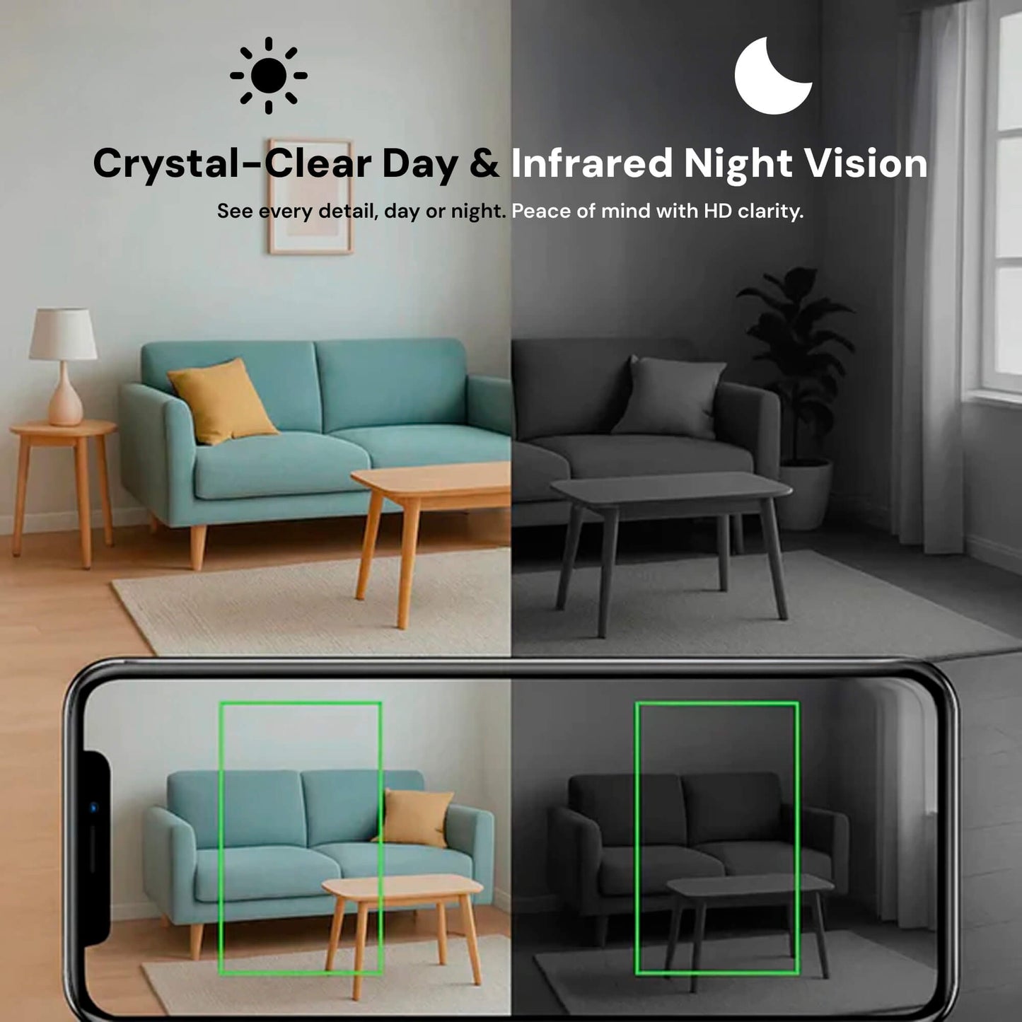Wireless Security Camera | 1080P Mini Surveillance Camera with Night Vision | Discreet Monitoring for Enhanced Home Security 2