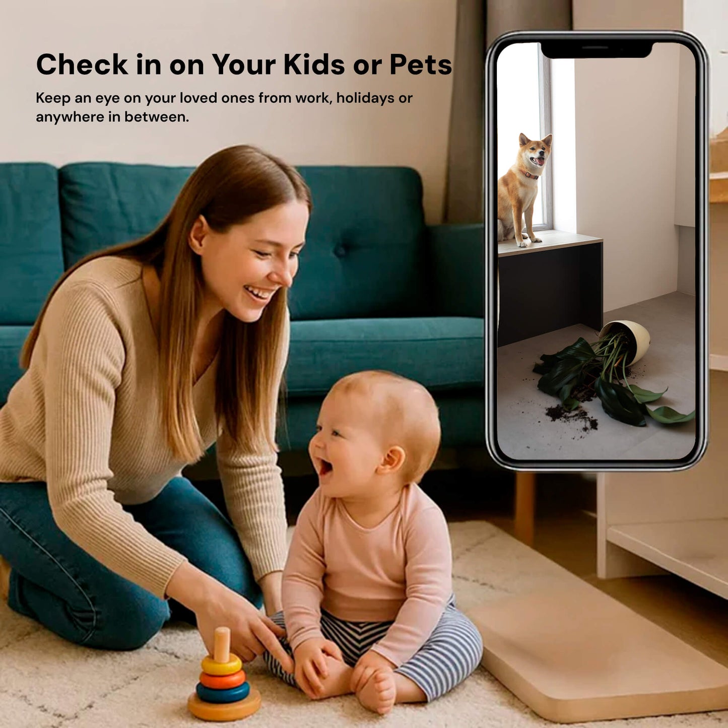 Wireless Security Camera | 1080P Mini Surveillance Camera with Night Vision | Discreet Monitoring for Enhanced Home Security 4